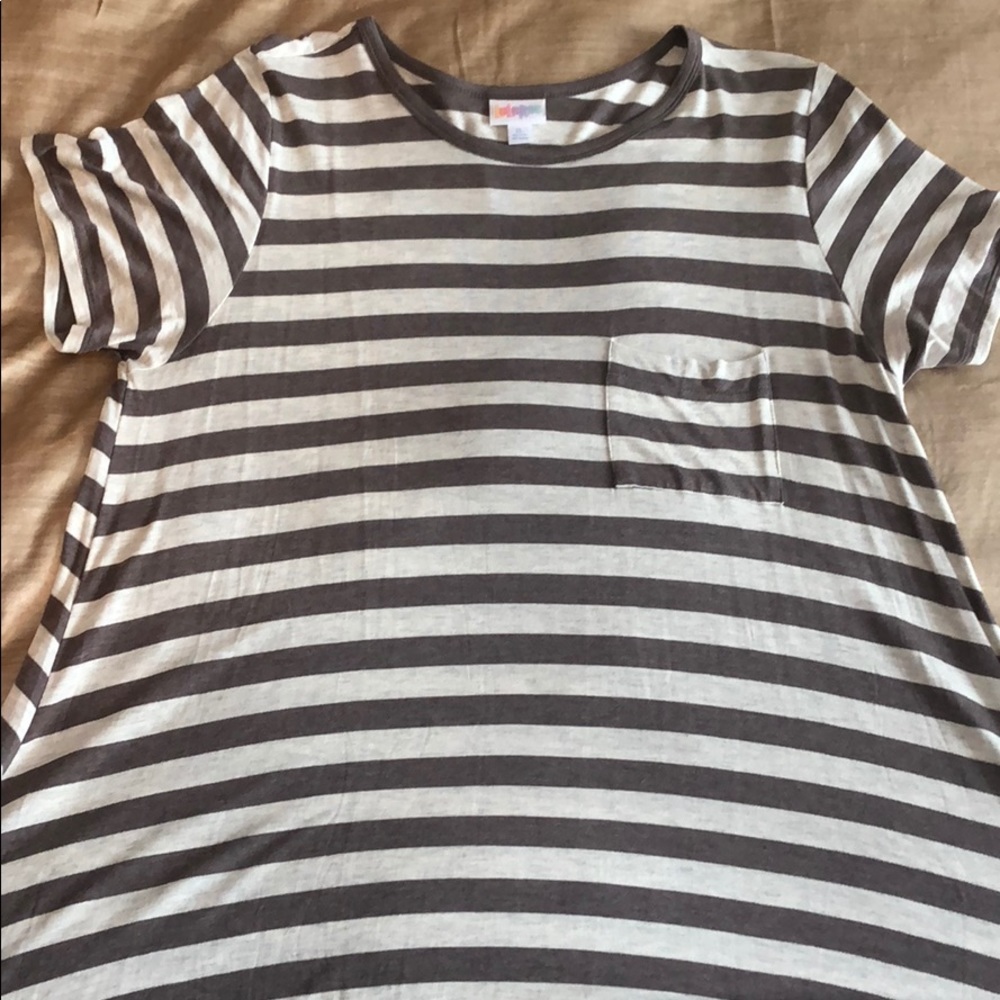 Lularoe XL striped Carly.